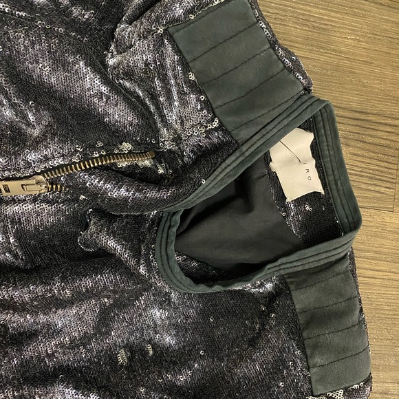 IRO Longina Sequin Jacket Charcoal Size 1 Small - Picture 15 of 16